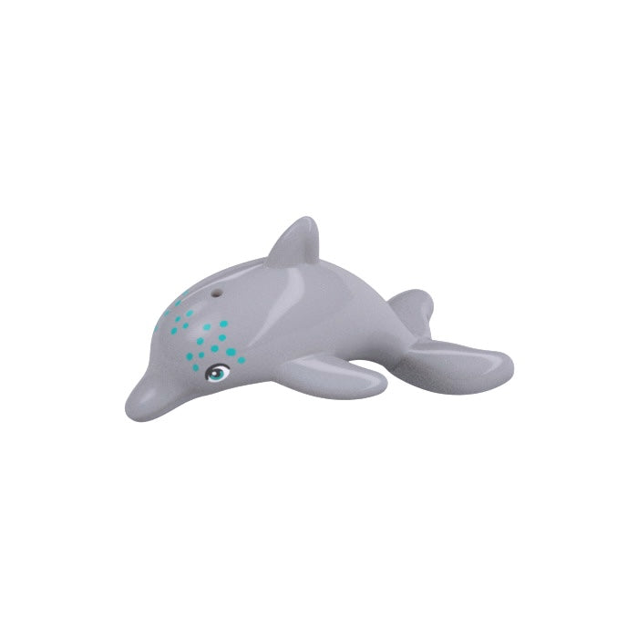 LEGO Animal Dolphin BRAND NEW Light Bluish Grey with Dark Turquoise Spots