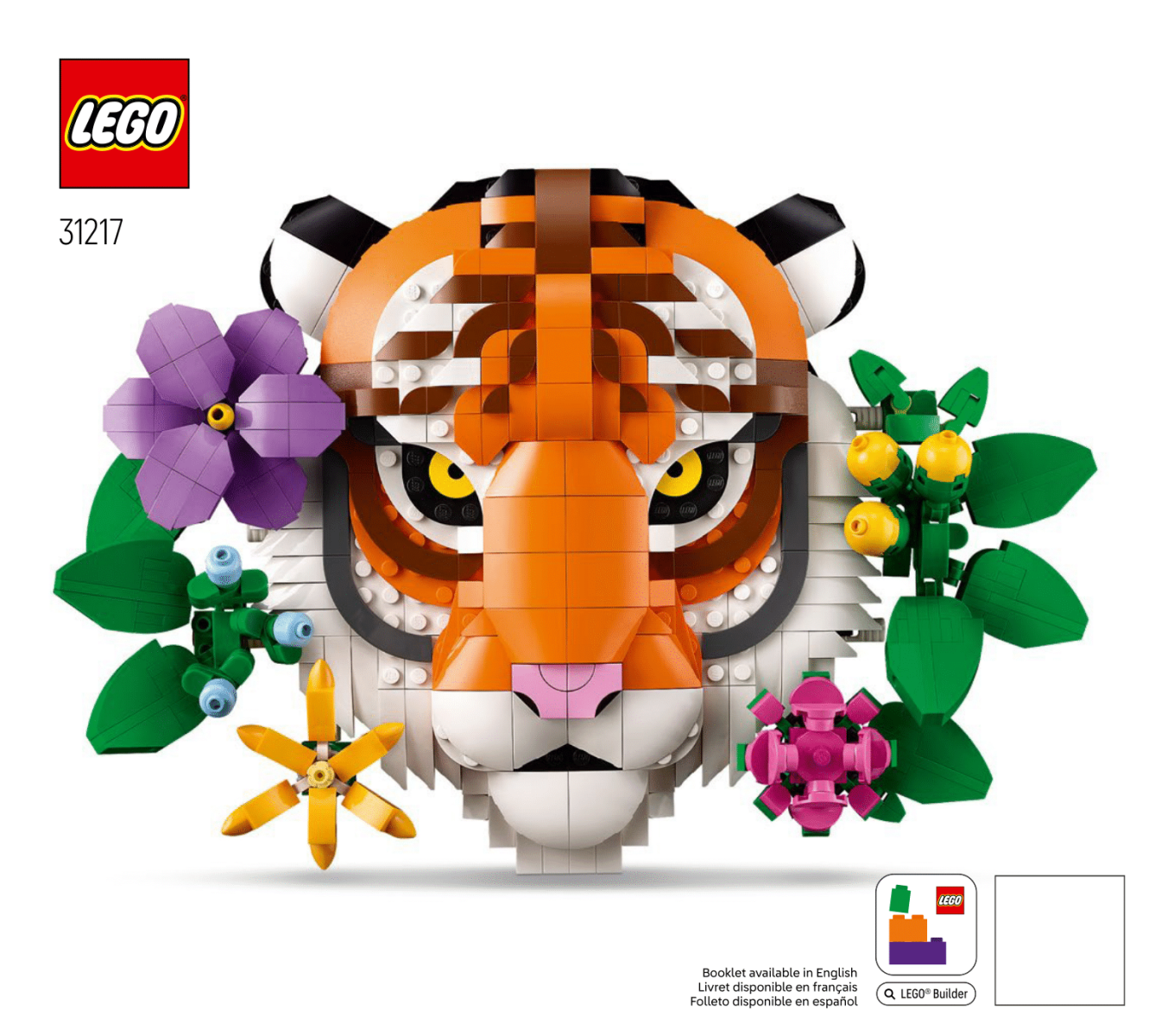 LEGO Art - Fauna Collection - Tiger Set #31217 As Pictured