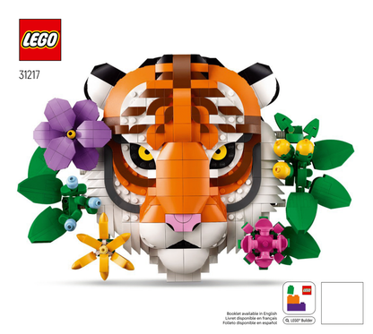 LEGO Art - Fauna Collection - Tiger Set #31217 As Pictured