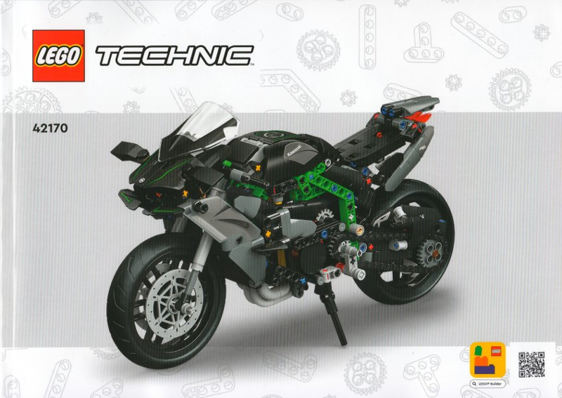 LEGO Technic Kawasaki Ninja H2R Motorcycle Set #42170