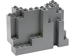 LEGO BRAND NEW Rock Panel 4x10x6 Rectangular - Dark Bluish Grey - BURP (Big Ugly Rock Piece)