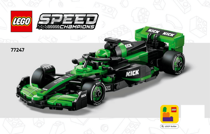 LEGO Speed Champions KICK Sauber F1 Team C44 Set #77247 As Pictured