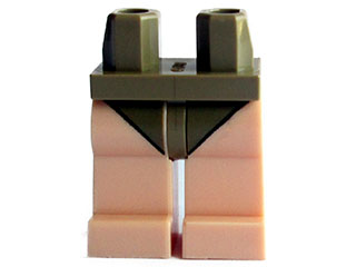 LEGO Star Wars Legs for Endor Leia Minifigure - Light Nougat / Dark Tan