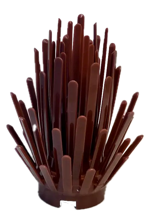 LEGO Plants Reddish Brown Prickly Bush