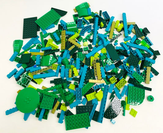 LEGO Shades of Green Fun Pack Mixed Pieces Bricks Plates Slopes and More