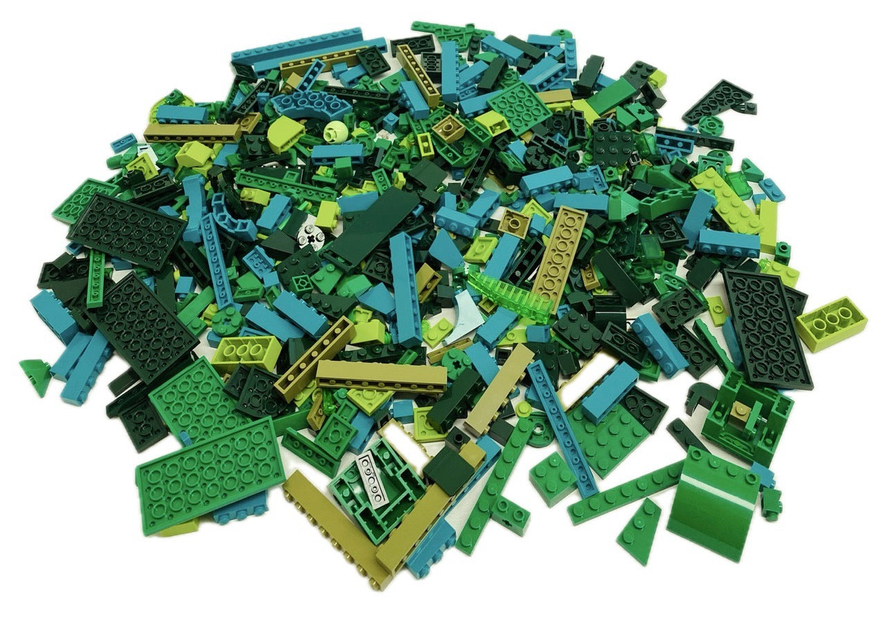 LEGO Shades of Green Fun Pack Mixed Pieces Bricks Plates Slopes and More