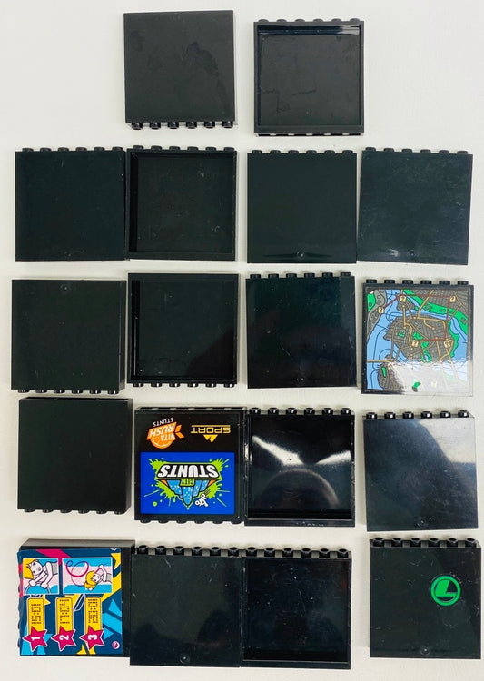 LEGO Panel 1x6x5 Black Fun Pack