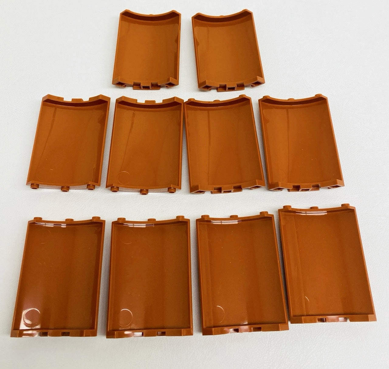 LEGO Dark Orange Quarter Cylinder 4x4x6 Pack of 10