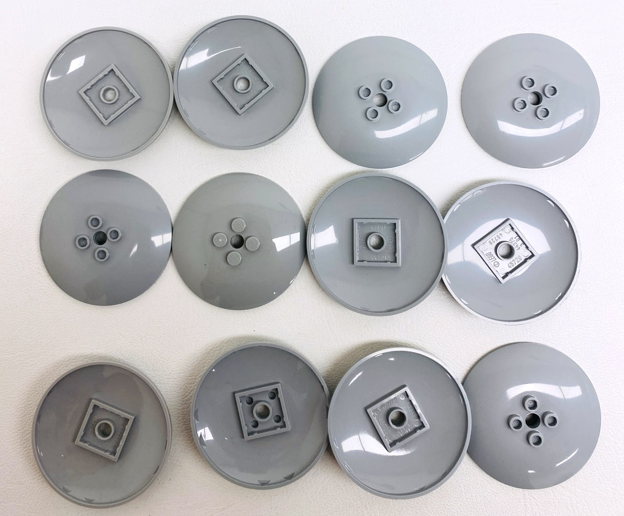 LEGO Dish 6x6 Pack of 12 Light Bluish Grey - Star Wars