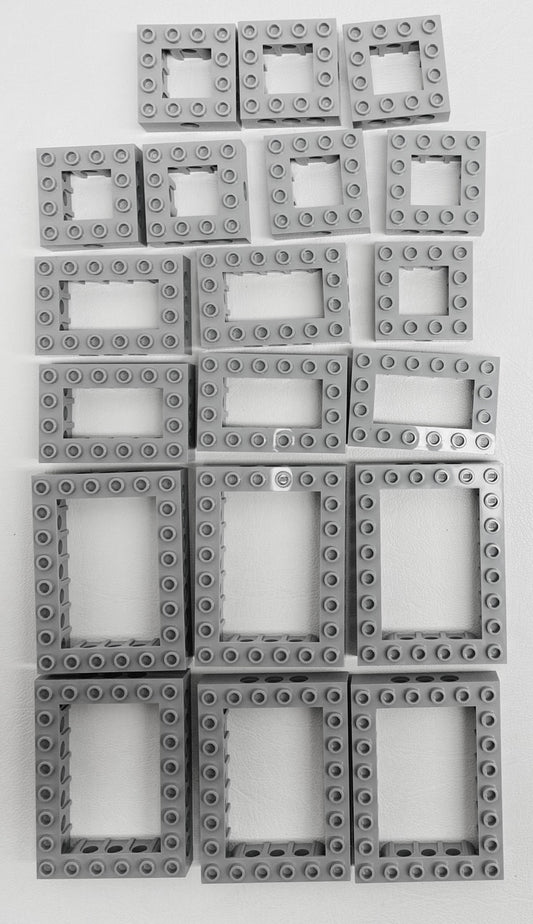 LEGO Technic Light Bluish Grey Open Brick Fun Pack Mixed Sizes