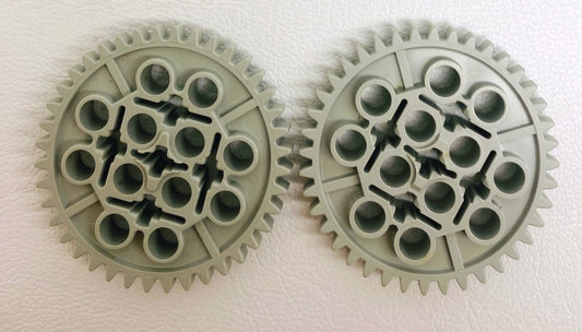 LEGO Technic 40 Tooth Gears Fun Pack of 2 Light Grey (Old Shade)