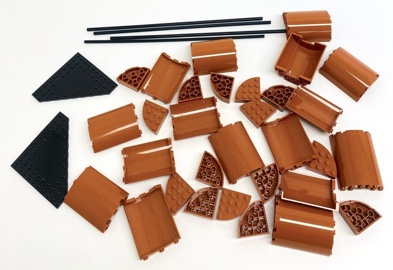 LEGO Space Booster Rocket Fun Pack Mixed Dark Orange Pieces and Black 32L Technic Axles