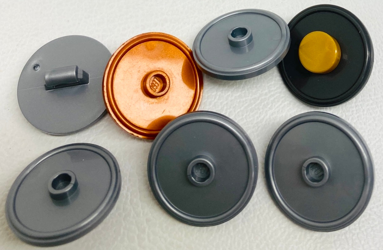 LEGO Shields Fun Pack Circular - Rimmed Face with Stud - Mixed Colours