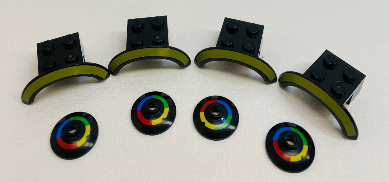 LEGO Supercar Details Fun Pack Printed Wheel Arches and Hubcaps