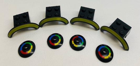 LEGO Supercar Details Fun Pack Printed Wheel Arches and Hubcaps