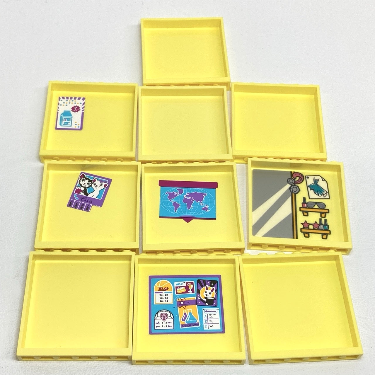LEGO Panel 1x6x5 Pack of 10 Bright Light Yellow