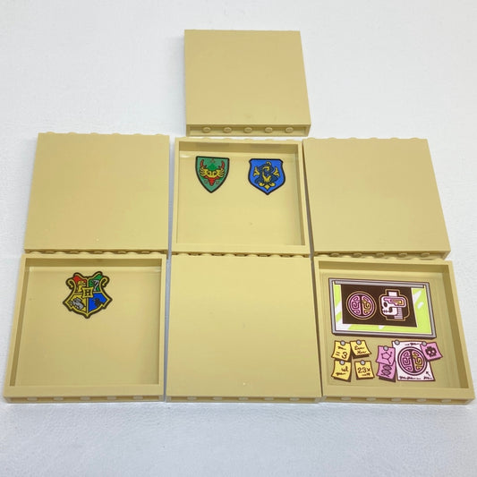 LEGO Panel 1x6x5 Pack of 7 Tan -  Harry Potter Hogwarts Castle