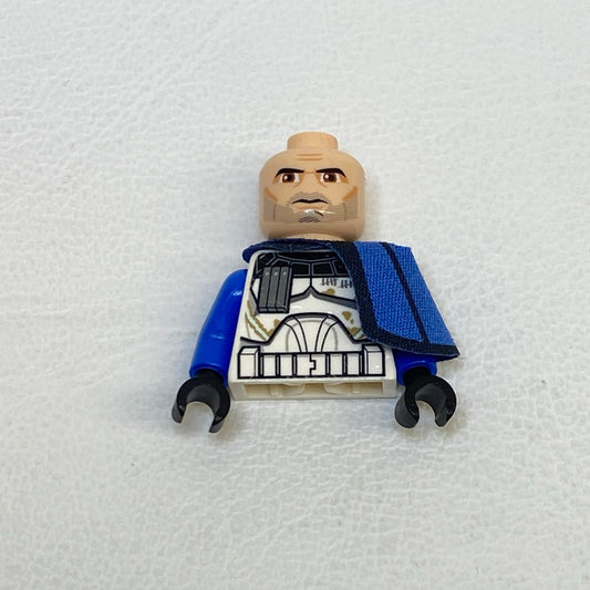 LEGO Star Wars Head Torso and Cloth Pauldron for Clone Trooper Captain Rex Minifigure