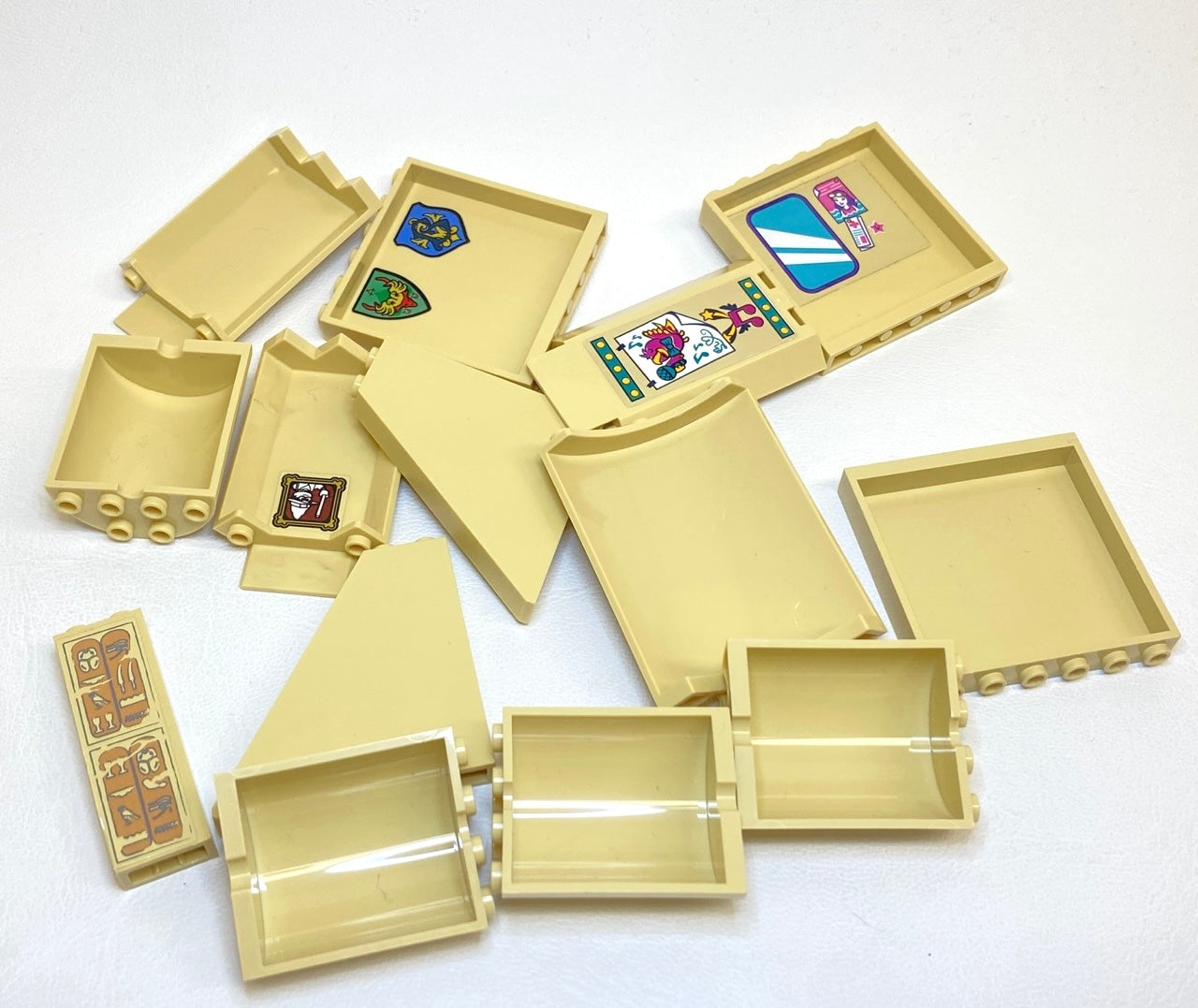 LEGO Tan Building Fun Pack Mixed Panels Walls and More - Egypt Indiana Jones Harry Potter Star Wars