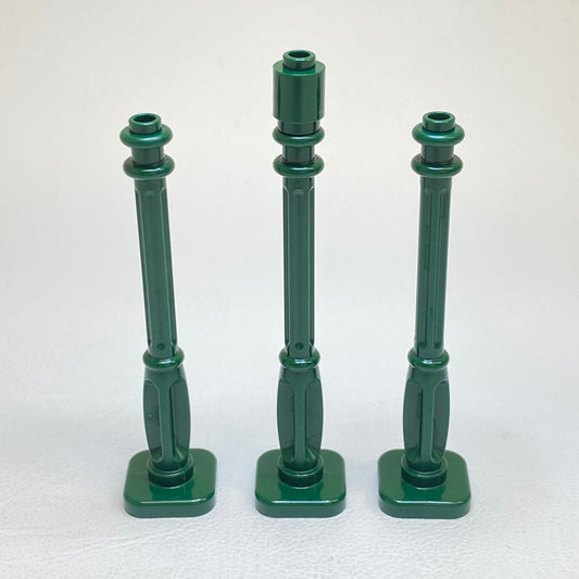 LEGO Lamp Post Pack of 3 Dark Green