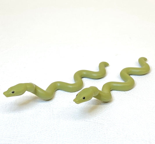 LEGO Animal Pack of 2 Large Snakes Olive Green