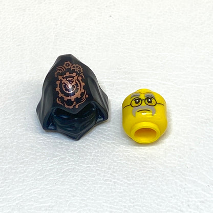 LEGO Ninjago Hood/Cowl and Head for Acronix Minifigure
