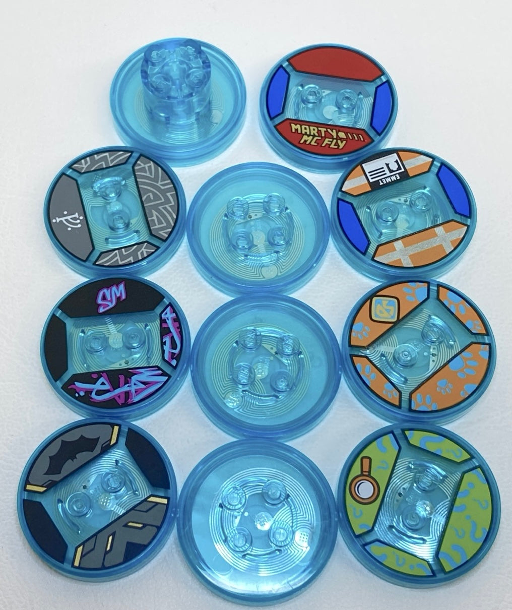 LEGO Dimensions Tag Fun Pack Trans Light Blue - Scooby Doo - Back to the Future - LEGO Movie - Batman - Lord of the Rings