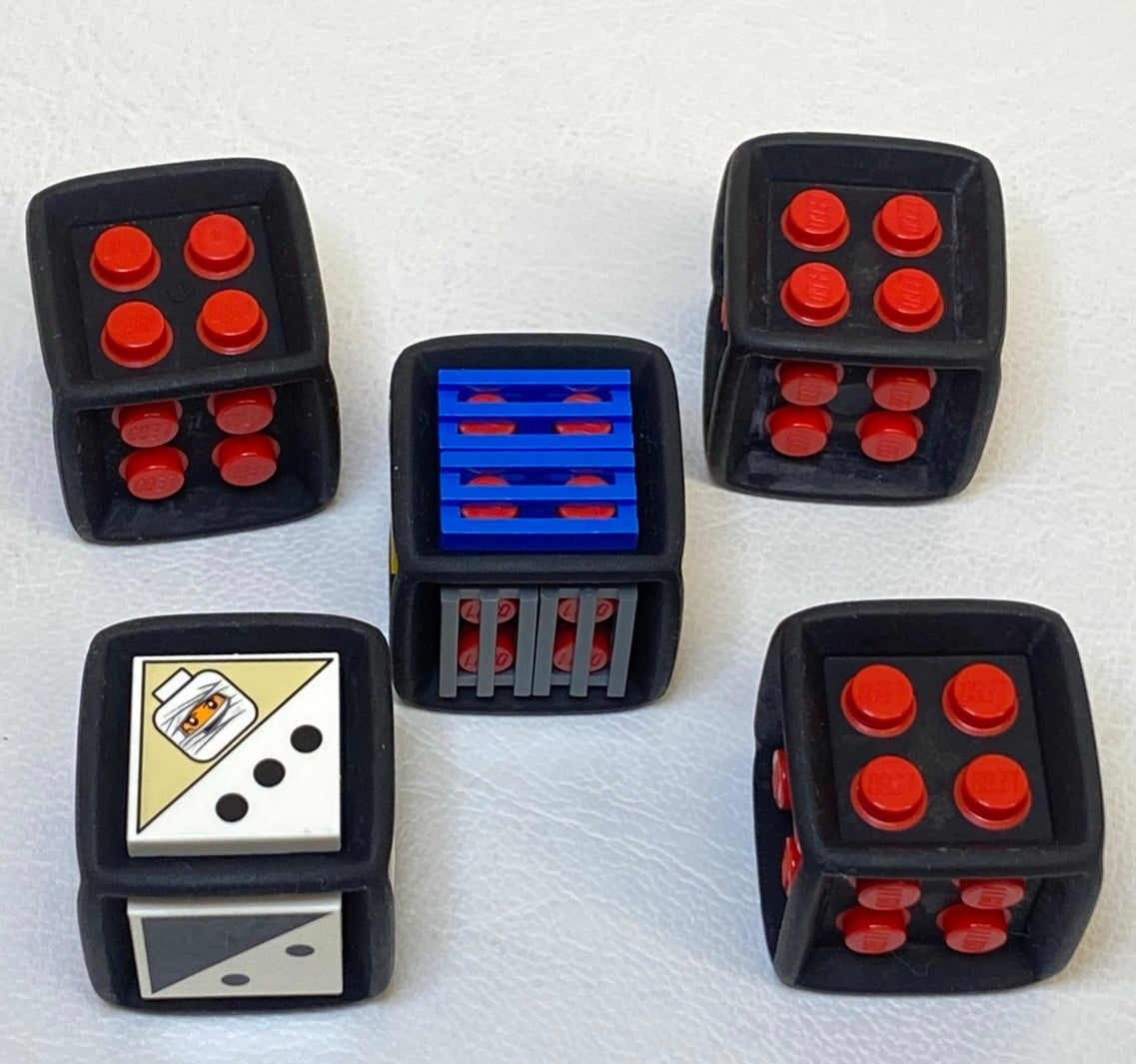 LEGO Game Dice Fun Pack of 5 with Mixed Tiles