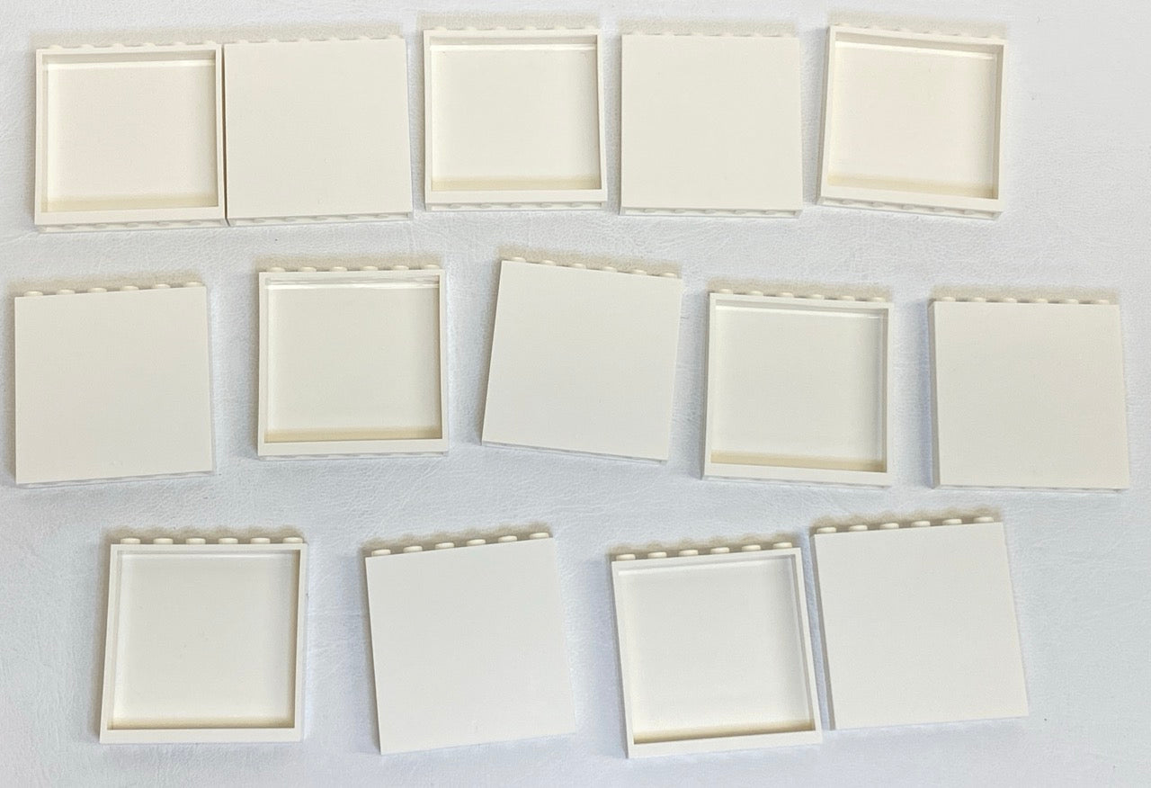 LEGO Panel 1x6x5 Pack of 14 White