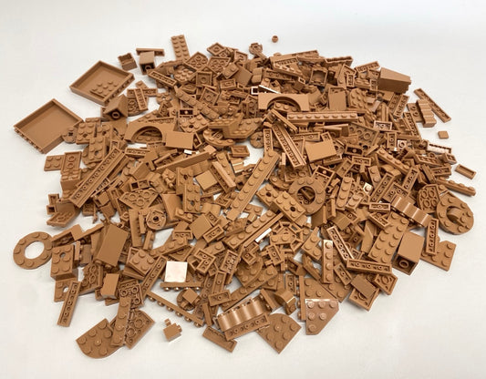 LEGO Medium Nougat Fun Pack Mixed Pieces Bricks Plates Panels and More