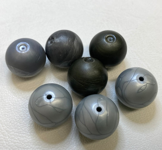 LEGO Bionicle Balls Zamor Spheres Fun Pack of 6 Flat Silver / Pearl Dark Grey