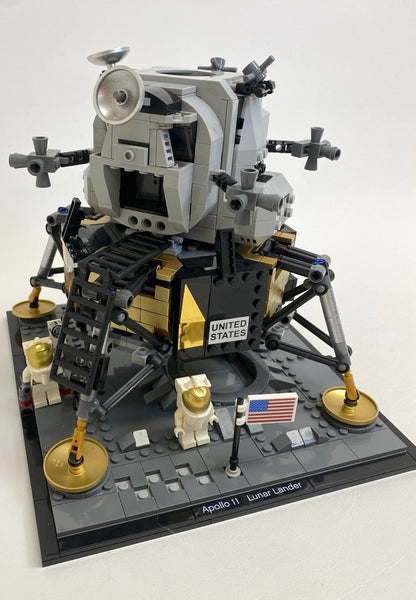 LEGO NASA Apollo 11 Lunar Lander Set #10266 As Pictured - Includes Instructions and Minifigures