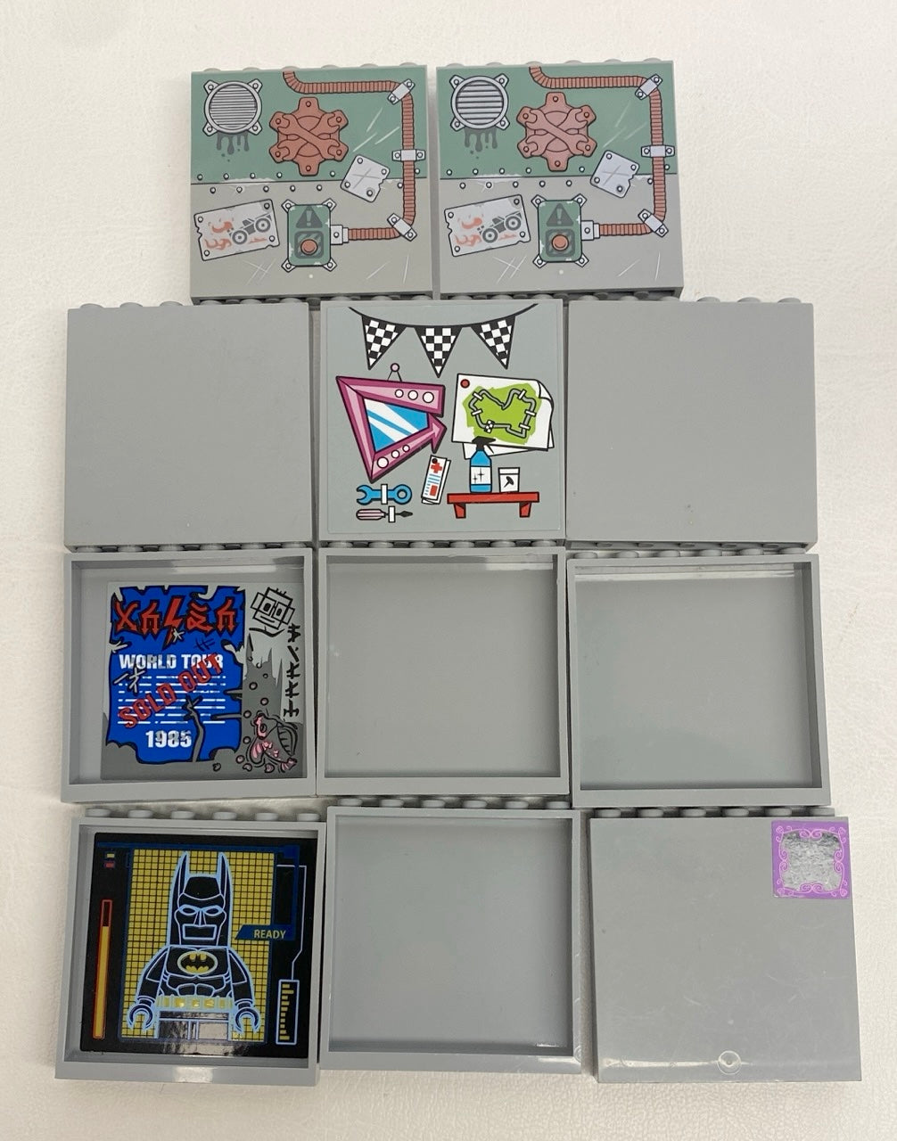 LEGO Panel 1x6x5 Pack of 11 Light Bluish Grey