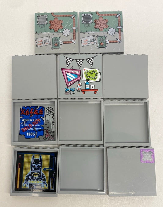 LEGO Panel 1x6x5 Pack of 11 Light Bluish Grey