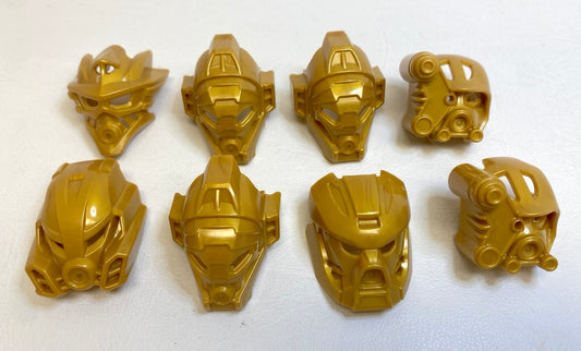 LEGO Bionicle Pearl Gold Masks Mixed Fun Pack