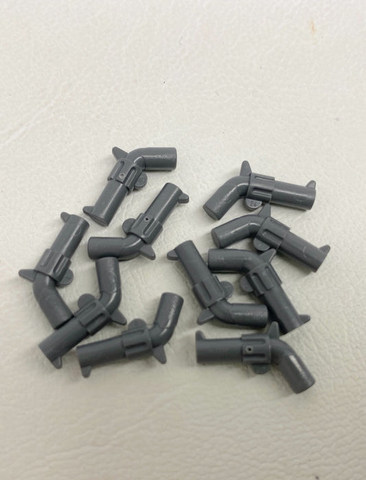 LEGO Guns / Revolvers / Pistols Pack of 10 Dark Bluish Grey