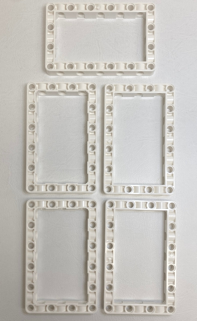 LEGO Technic Liftarm Open Frame 7x11 Pack of 5 White (Copy)