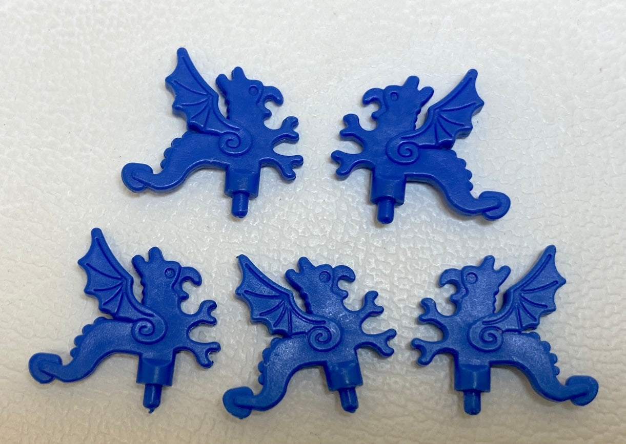LEGO Castle Vintage Dragon Plumes Pack of 5 Blue