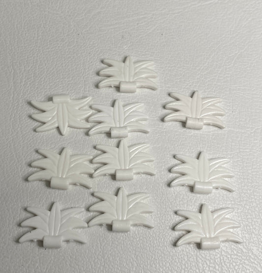 LEGO Pirates Vintage Feather Plumes Pack of 10 White