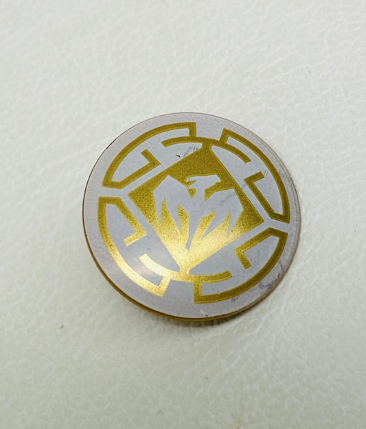 LEGO Ninjago Shield Pearl Gold with White Dragon Pattern