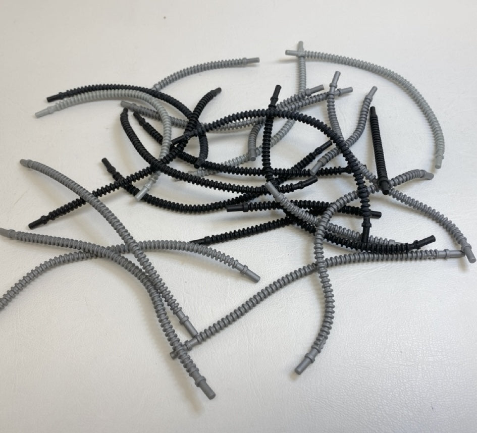 LEGO Flexible Hose Black and Shades of Silver Mixed Fun Pack