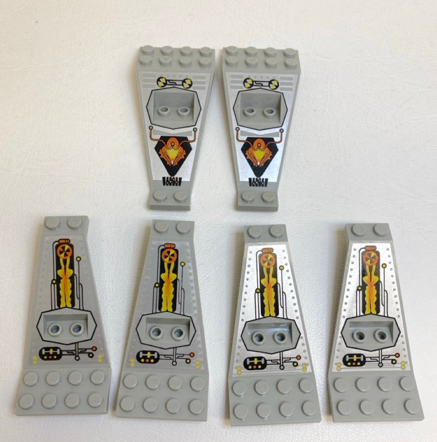 LEGO Space Vintage Light Grey UFO Wing Plate Fun Pack