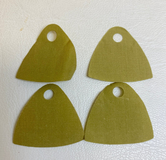 LEGO Lord of the Rings Single Hole Short Cloth Cape Pack of 4 Olive Green From Dwalin Dwarf Minifigure