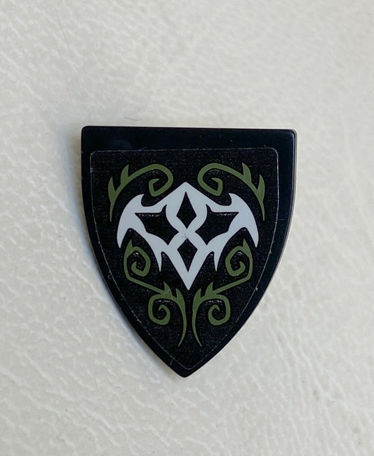 LEGO Elves Shield with White Bat Pattern
