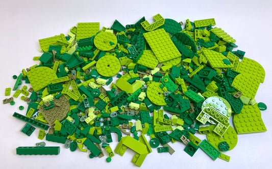 LEGO Shades of Green Fun Pack Mixed Pieces Bricks Plates Slopes and More