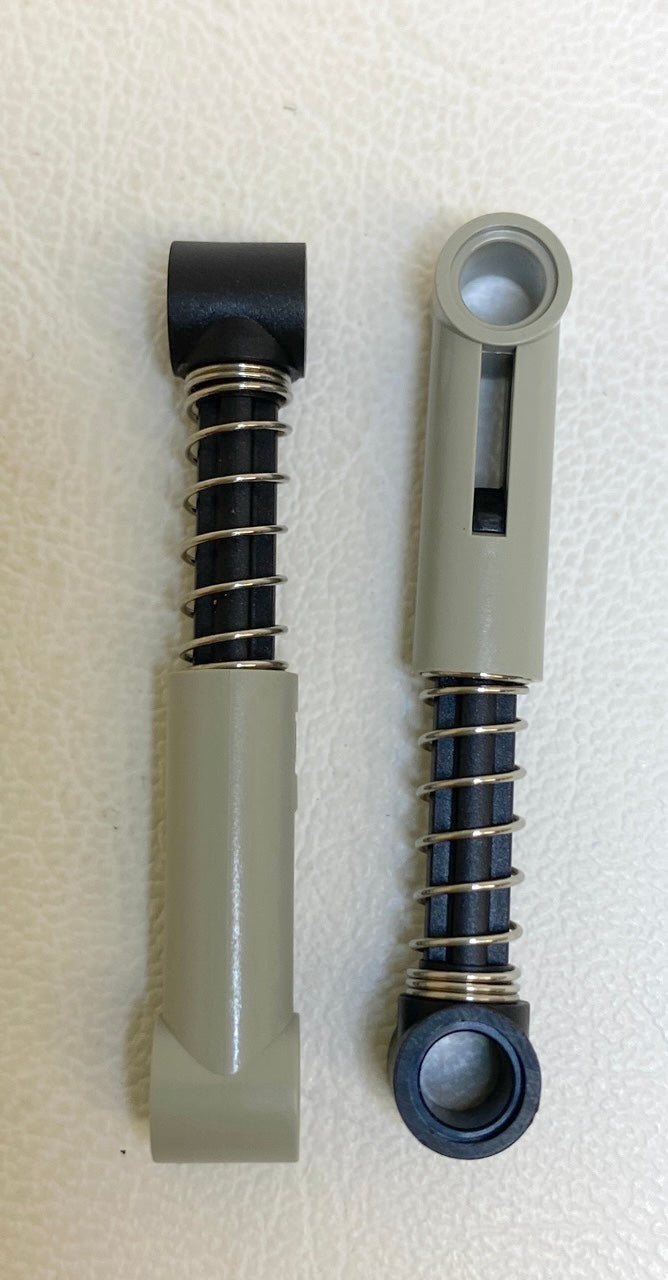 LEGO Technic Shock Absorber 6.5L Pack of 2 Light Grey (Old Shade)