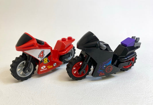 LEGO City Motorcycle / Motorbike Pack Of 2 Racing / Ninjago