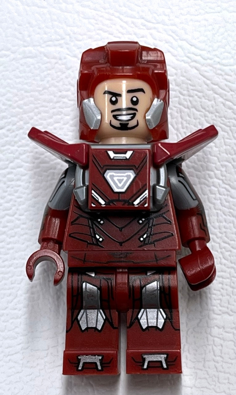 LEGO Marvel Superheroes Iron Man Mark 33 Silver Centurion Minifigure (Visor Missing)