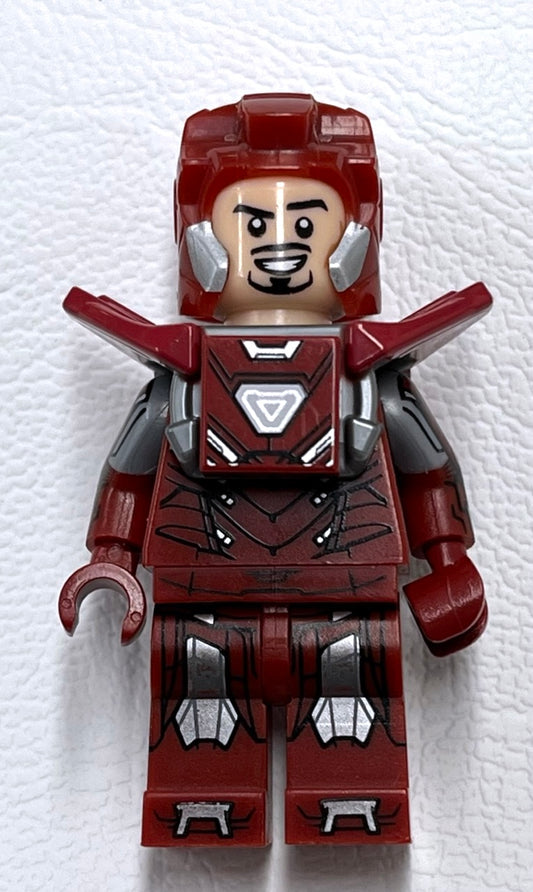 LEGO Marvel Superheroes Iron Man Mark 33 Silver Centurion Minifigure (Visor Missing)