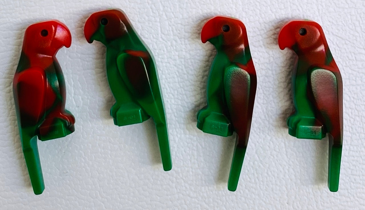 LEGO Animals Fun Pack Parrots Marbled Red / Green
